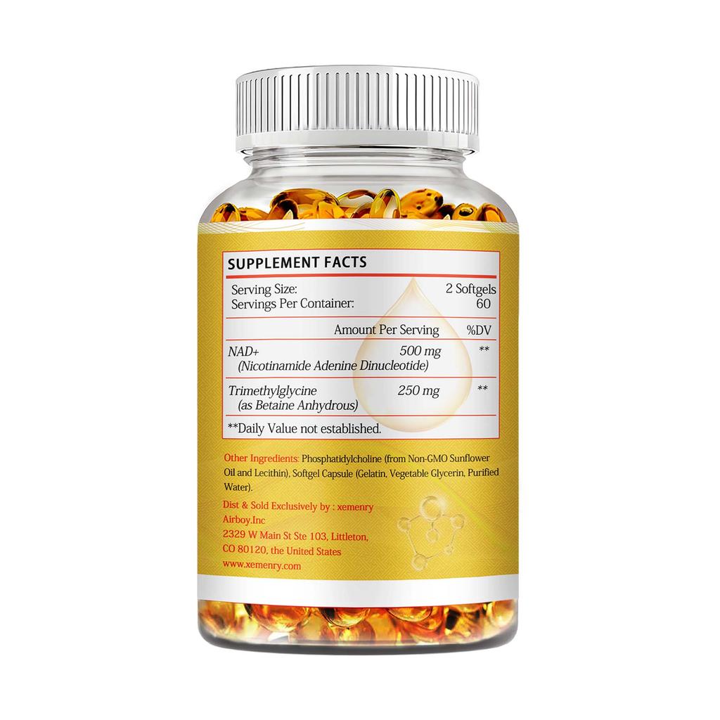 NAD+ - TMG, DNA Repair, Metabolism, Anti -aging, Focus Booster, Immune Support