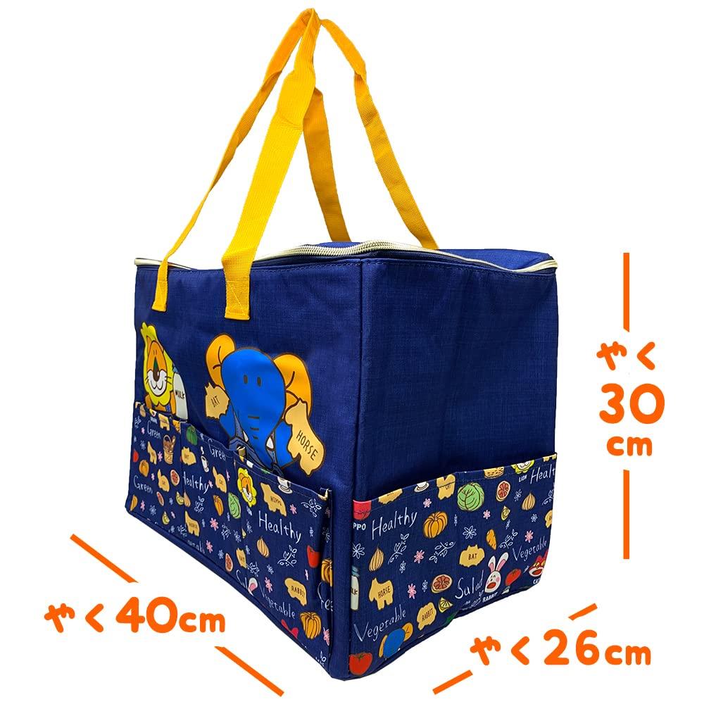 Character Convenient with Lots of Pockets Tabekko Animal Denim Style Cold Bag 3 Pockets Large Capacity Approximately 30 X 40 X 26 Cm Official Goods