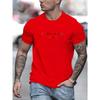 Men's Summer Loose Fit  100 Cotton cest La Vie PrintT-shirt Tops