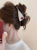 Iridescent Flower Hair Claw Clip for Women - Elegant Korean Style Bun Accessory 2026