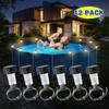 D2 1-4PCS Solar Pool Light Frame On The Ground Lamp for Swimming Pool Outdoor Pool Fence LED Wall Decorative Light Accessories