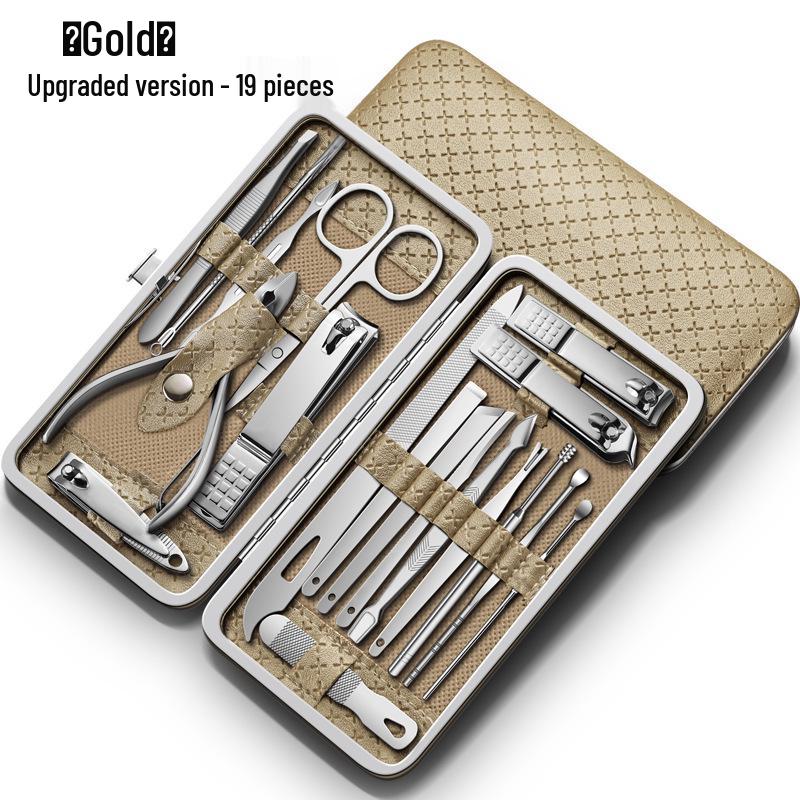 High-End Stainless Steel Nail Clippers & Pedicure Set for Adults
