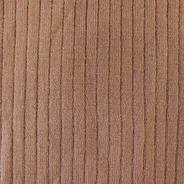 Lily Brown Long Sleeve V-neck Ribbed Knit Long Dress F Pink Women Used