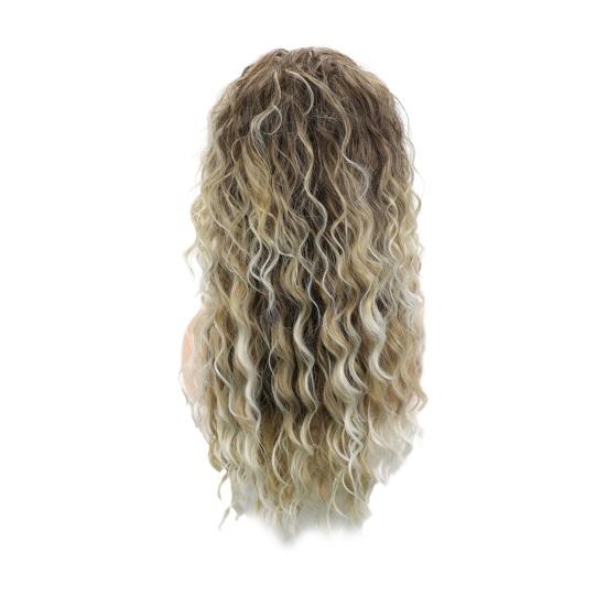 Ženy Dlhá kučeravá parochňa Prírodná nadýchaná vlnitá parochňa Nastaviteľný tvar tváre Vlasový príčesok Parochňa z vysokoteplotných vlákien