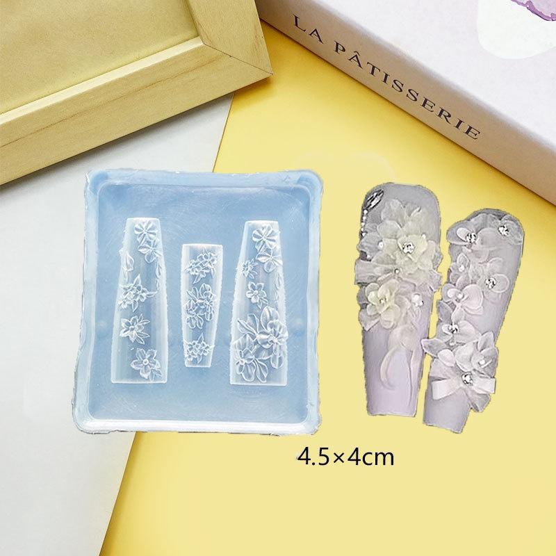 

3D Морская звезда Ракушка Бабочка Цветок Силиконовая форма для ногтей Сделай сам Украшение для нейл-арта Прозрачный шаблон для ногтей Инструменты для дизайна маникюра A15