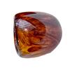 Vintage Geometric Resin Ring Lightweight Design Amber Tone Jewelry Gift Comfort Fit Retro Resin Accessory For Women Men