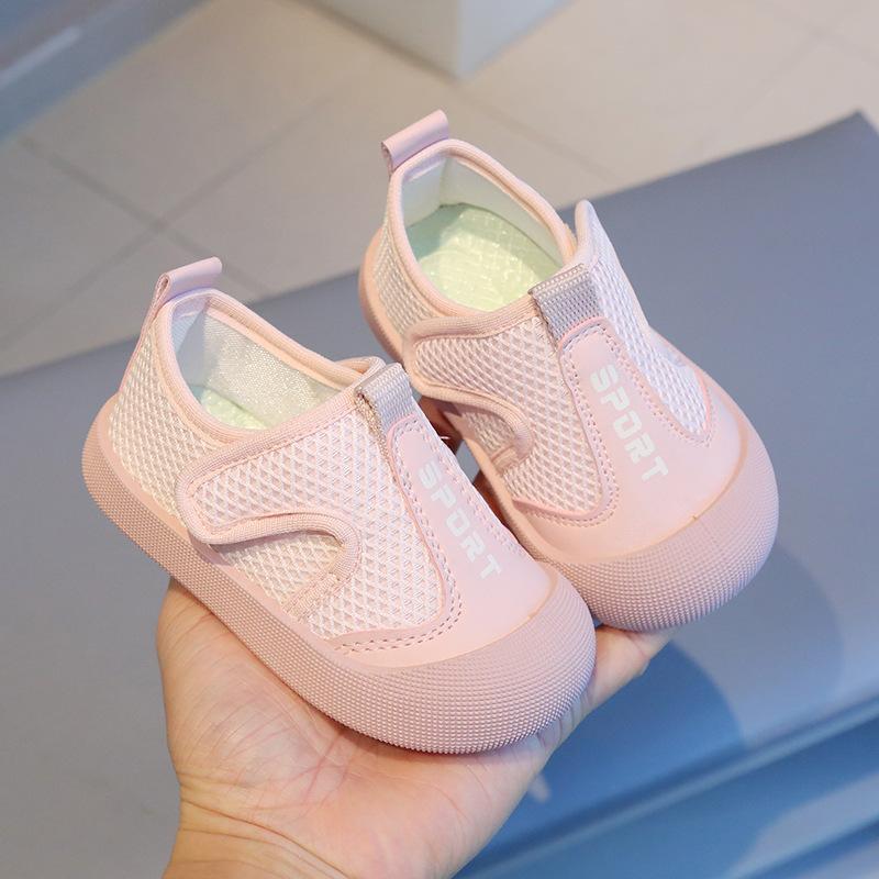Baby Boys Girls Summer Breathable Soft Bottom Casual Shoes Through the Mesh Non-slip Wear-resistant Toddler Shoes