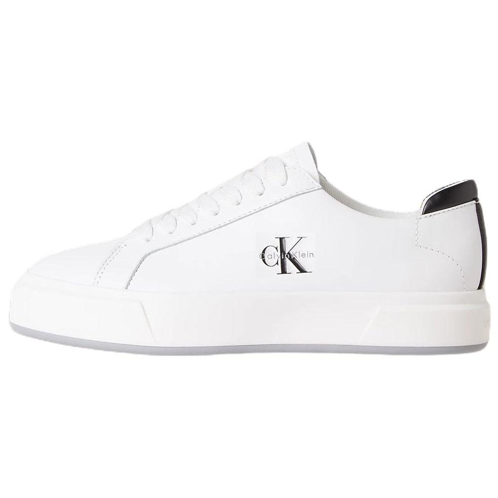 

Calvin Klein Premier Leather Round Toe Thick Sole Low Top Sneakers Men sneakers Bright-White YM0YM0146001W 41