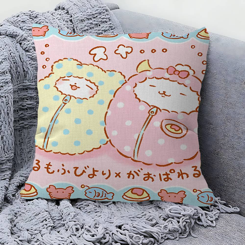 Cute Cartoon M-Marumofubiyori Stitch Lucky Dragon Pillow Cover Sofa Cushion Cover Home Room Decoration Children Gift