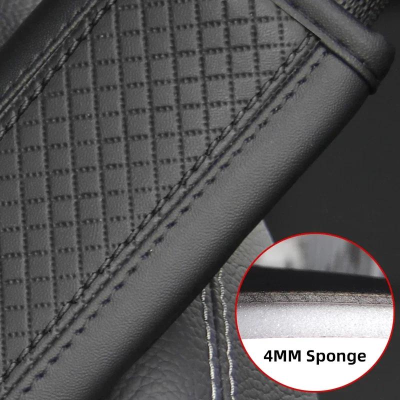1PC Car Accessories Seat Belt PU Leather Safety Belt Shoulder Cover Breathable Protection Seat Belt Padding Pad Auto Interior
