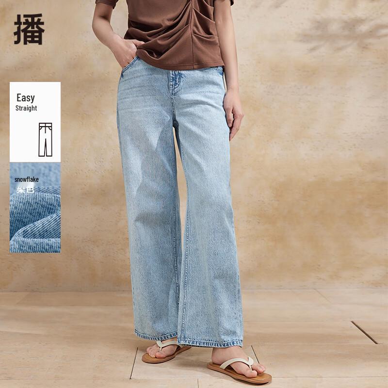 

Bo Women s Vintage Washed High-Waisted Straight-Leg Denim Jeans XL