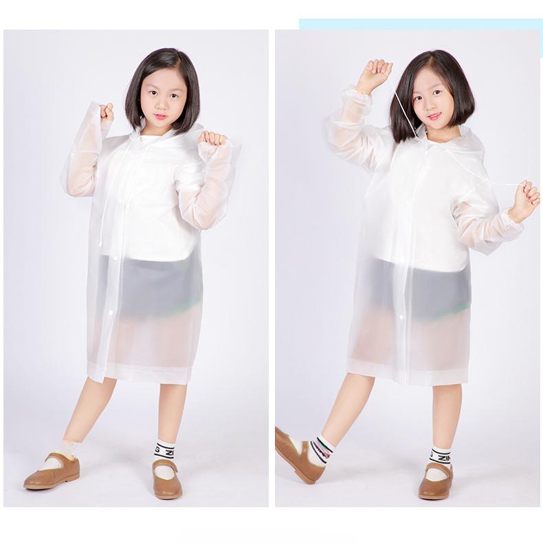 1Pcs Cartoon Duck Frog Raincoat for Children Kids Waterproof Baby Rain Coat Rainwear Boys Girls Raincoats Apron 100~145cm Height