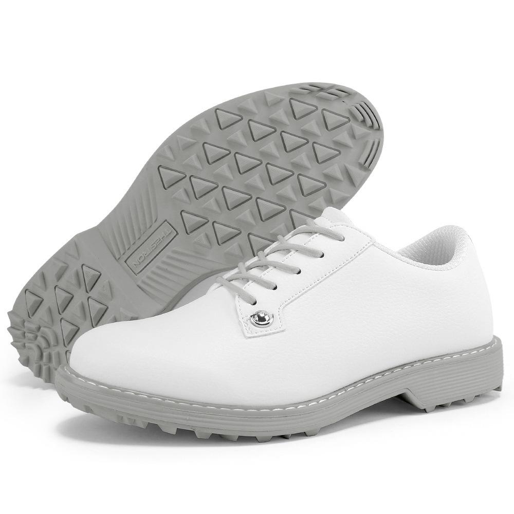 

Women s Large Size Golf Shoes (36-43) - Outdoor Sports Training, White/Gray/Yellow 40 серый/белый