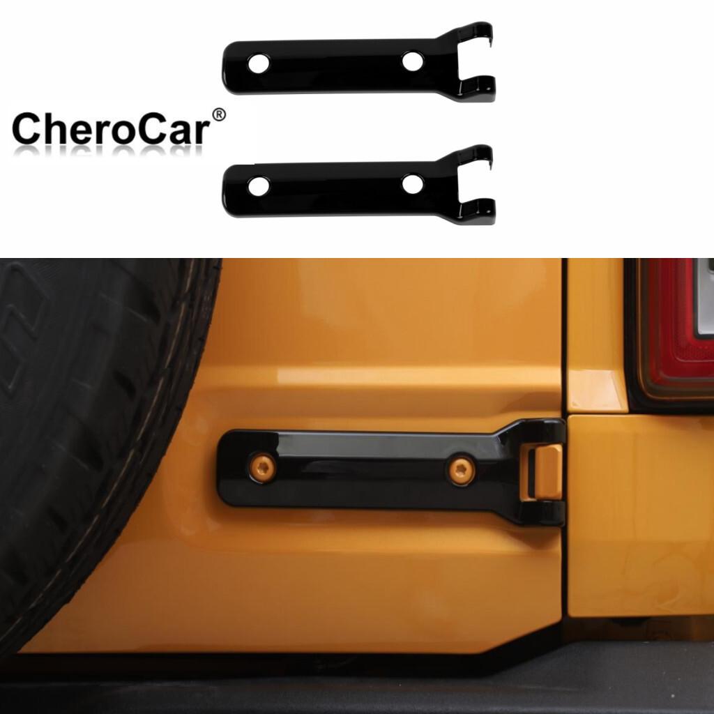 2X Rear Tailgate Spare Tire Hinge Cover Trims For Ford Bronco + Accessories