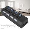 High Speed USB3.0 Splitter 4 Port USB Hub Switch Expansion Port with Power Supply