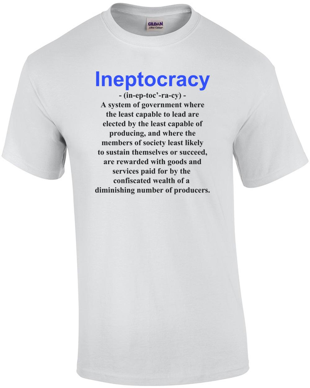 Некомпетентократия Определение - Политическая футболка Унисекс футболка S