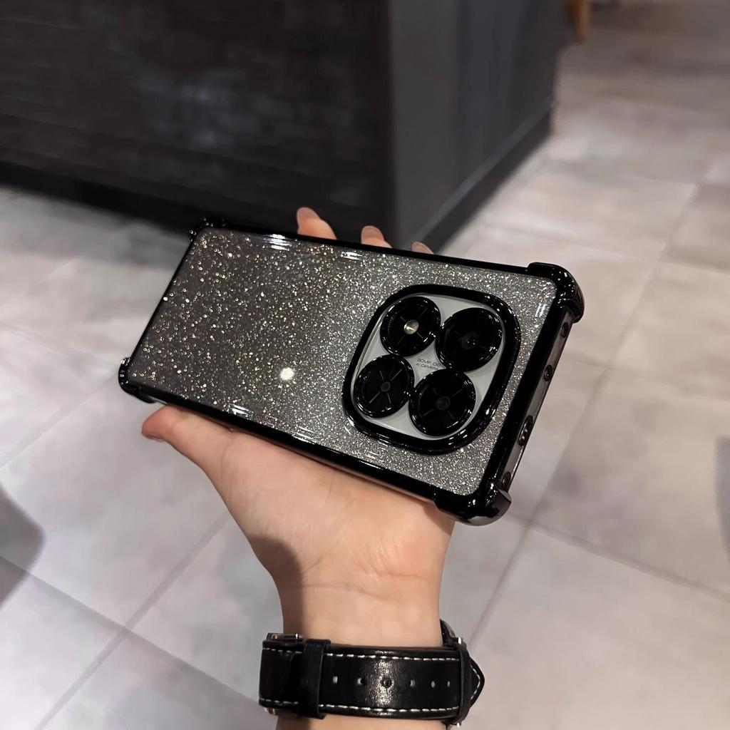 Applicable To Redmi Note11pro Series Glitter Mobile Phone Case, Electroplated Anti-drop Case, Mobile Phone Case with Lens Film