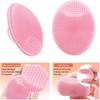 3pcs Silicone Body Scrubbers, Body Bath Brush X1, Facial Scrubber X1, Nose Blackhead Remover X1, for Women Men Various Skin Pink