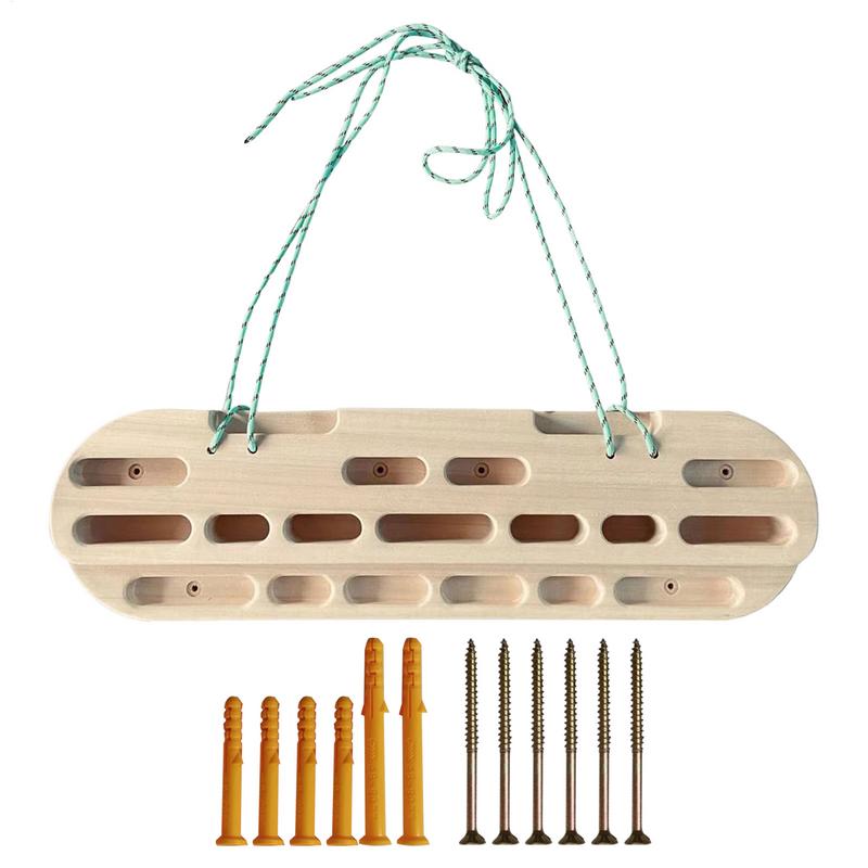 Climbing Fingerboard Strength Rock Board Portable Pull-up Rock Climbing Hangboard Grip Strengthener Climber Forearm Exerciser