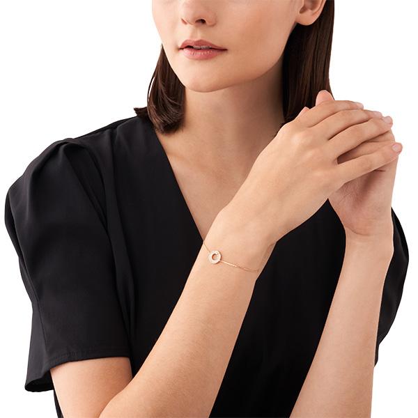Emporio Armani Ferris Wheel Round Peace Buckle Bracelet Women bracelet Rose-Gold EG3589221