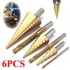 6-Piece Step Drill Set In Red Plastic Box