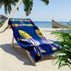 Bananas in Pyjamas Print Beach Towel, Large Soft Quick Dry Towel for Beach Camping Swimming