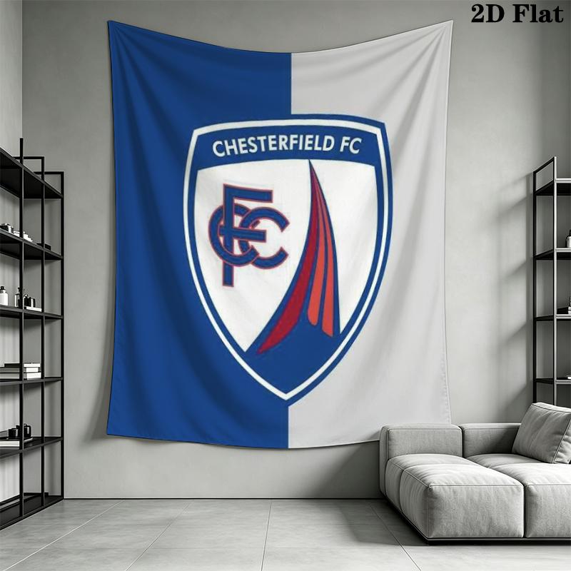 Chesterfield F.C Wall Tapestry Aesthetic Wall Hanging Printed Fabric Blanket Decorative Tapestries for Bedroom Living Room Home Decor