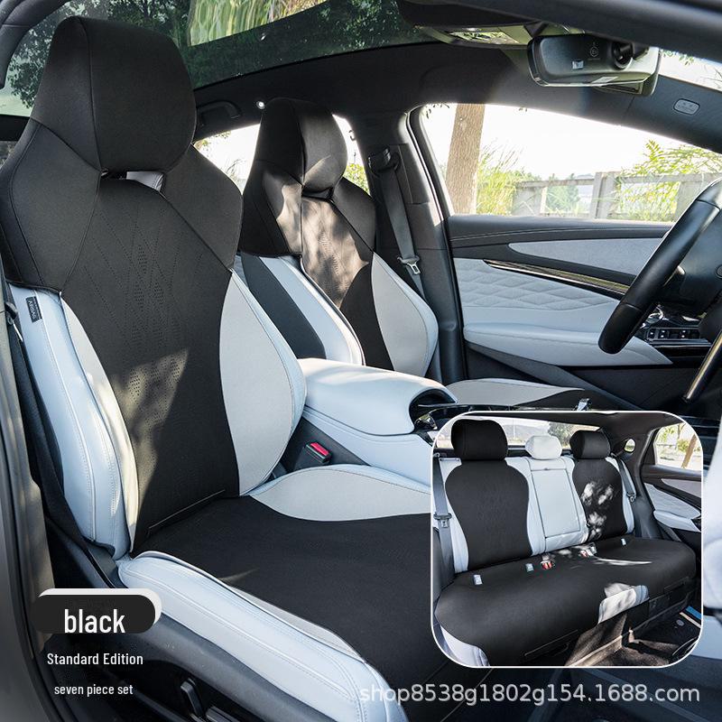 

Подушка сиденья и чехол из дышащей замши BYD Seal Suede - универсальный дизайн Four Seasons Half-Wrapped Design Custom Fit