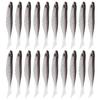 20PCS PVC Artificial Fishing Lures T Tail Fishing Baits Durable Fishing Lures  Bass Fishing