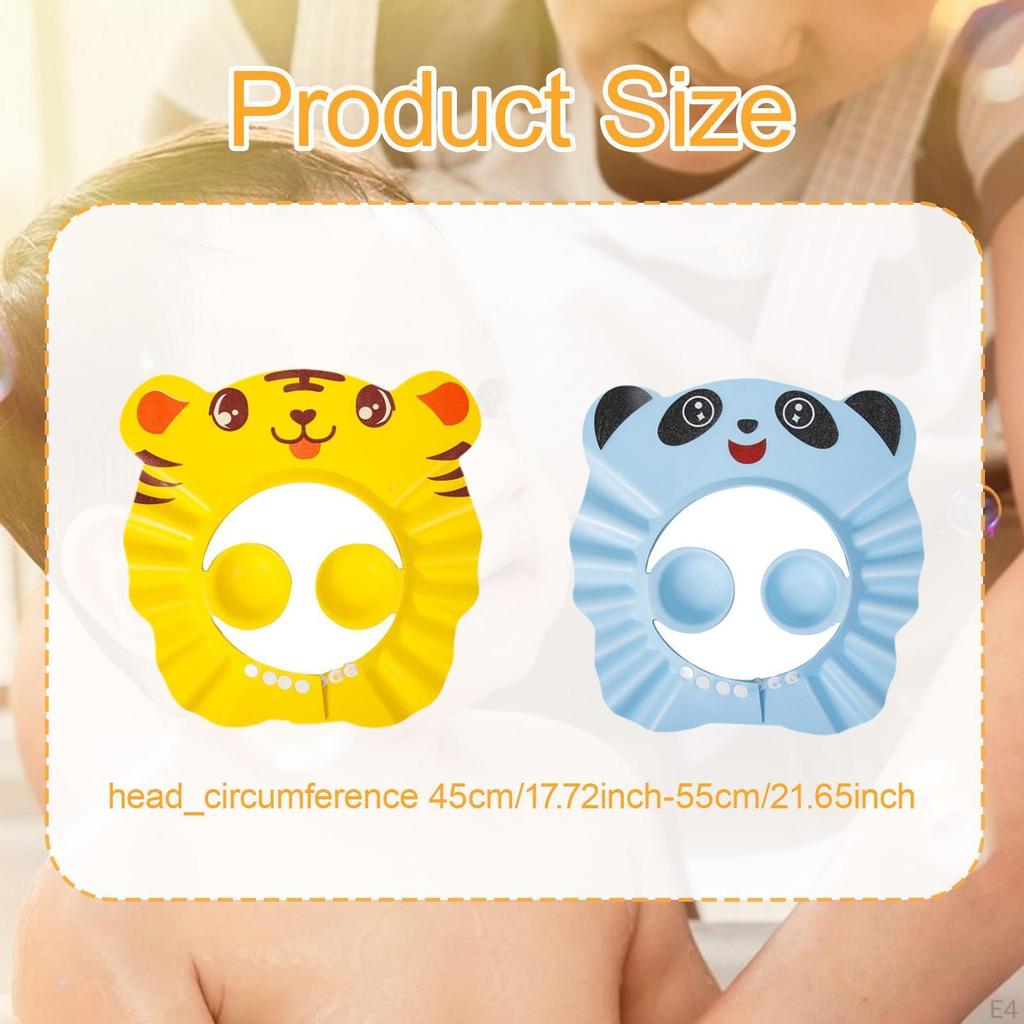 Kids Bath Visor Shower Cap EVA Waterproof Hair Protection for Indoor Travel