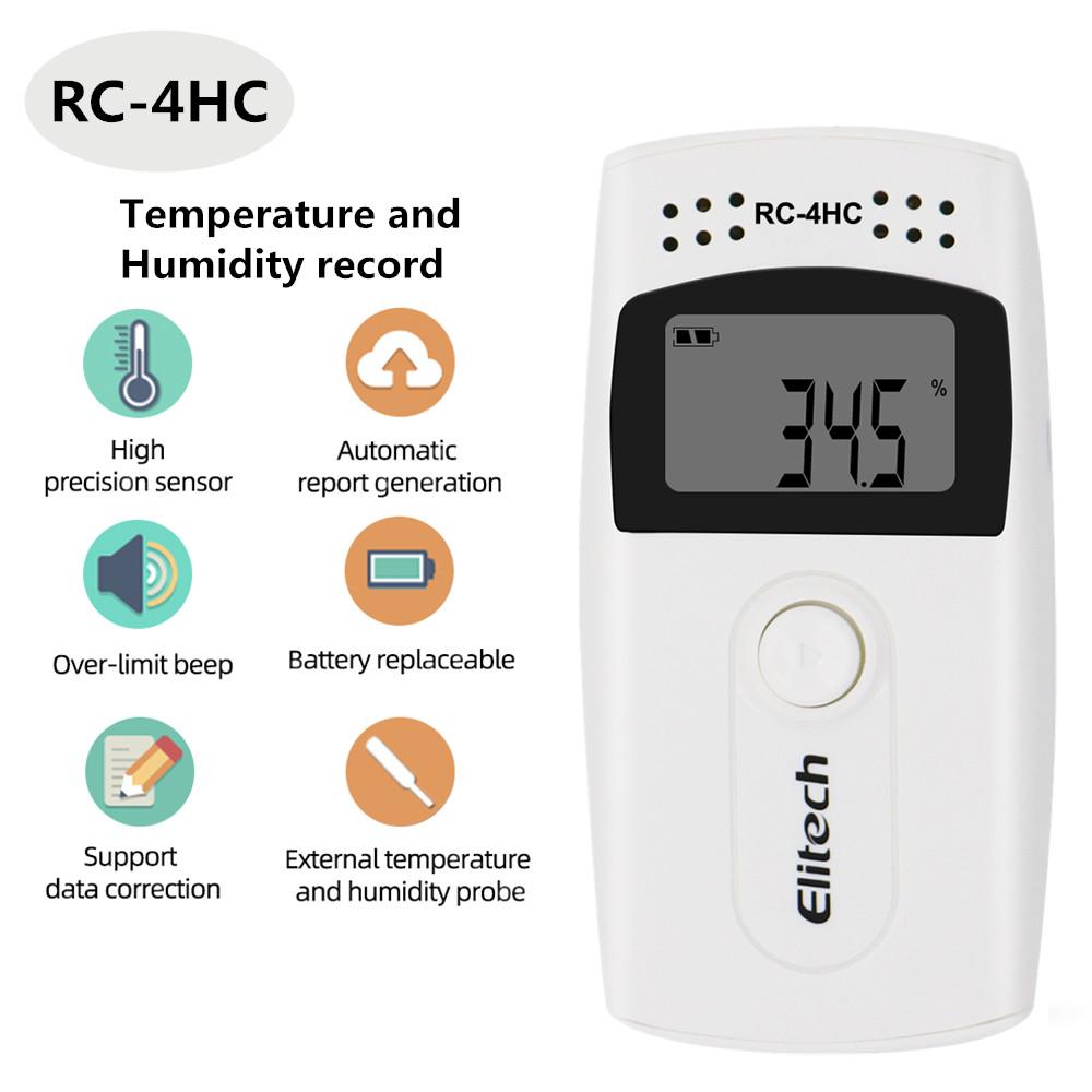 Mini Data Logger RC-4/4HC/5/5+/GSP-6 Digital USB Temperature Humidity Internal Sensor High Precision Recorder