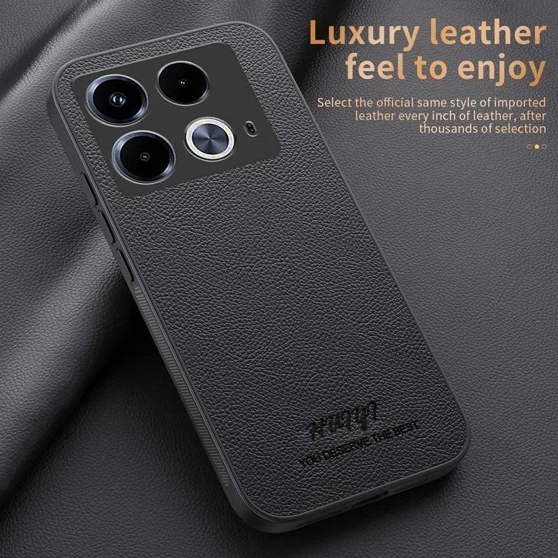Leather Magnetic Case for Infinix Note 40 HOT 40 PRO 40i Spark 20 20C 20 Pro GT 20 Pro Wireless Charge Protection Cover