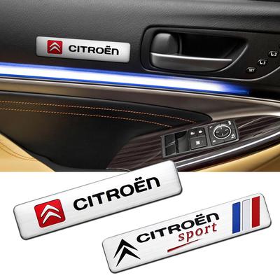 Auto Styling 3D Aluminium Emblem Auto Dekoration Karosserie Aufkleber Decals Für C1 C2 C3 C4 Grand Picasso C4L C5 C-ELYSEE Berlingo