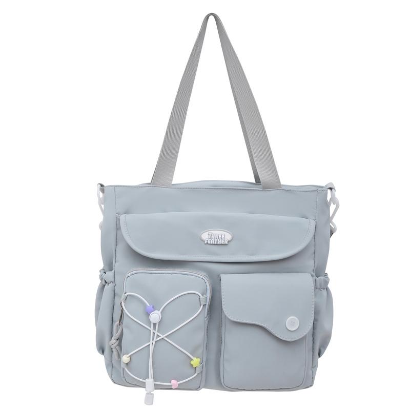 Dámská kabelka přes rameno studentská velkokapacitní taška na knihy na hodiny crossbody taška