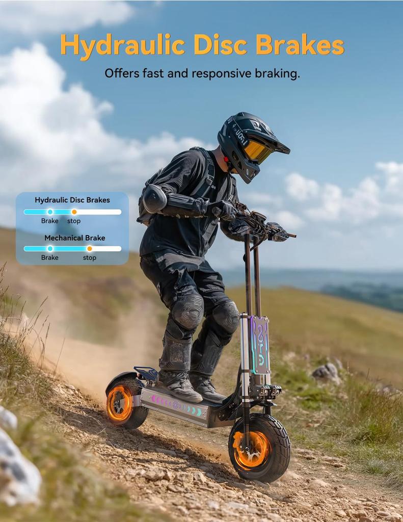 Electric Scooter Foldable OOTD T90 3000W*2 Dual Motor 85Km/h Top Speed Electric Scooter For Adult 60V 31.2AH 100Km Range