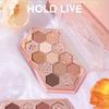 GECOMO Eyeshadow Cute Honeycomb Makeup Palette Eyeshadow Eyeshadow Palette Misty Brown Eyeshadow Waterproof Sweatproof Eye Shadow 10.8g (603# Misty Br