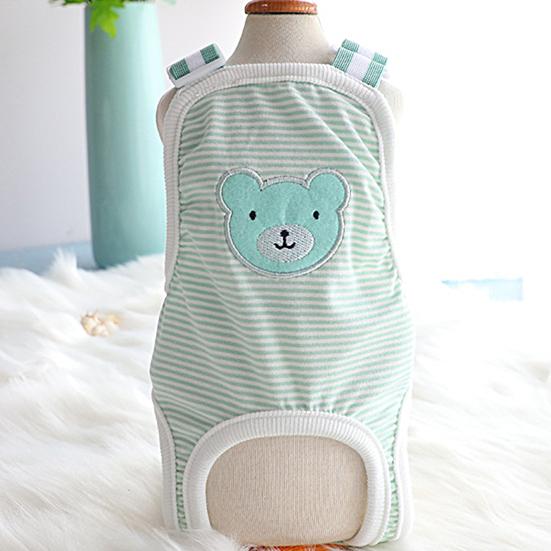 Design krku Měkký prodyšný kreslený potisk medvěda Pet Psí plenka Hygienické kalhotky Pet