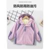 Girls Big Kids Thickened Hooded Winter Princess Style Windproof Jacket