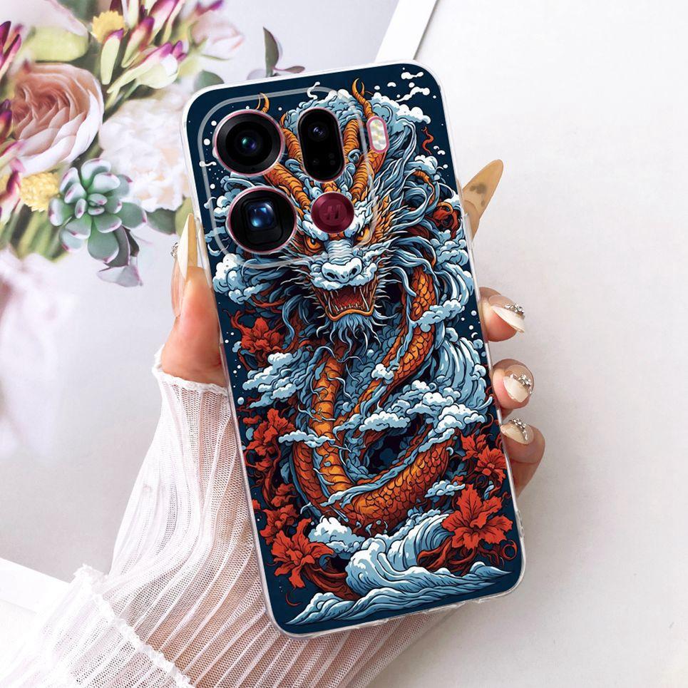 For Oppo Find X9 X9Pro Phone Case On Oppo Find X9 Pro Casing Cool Dragon Lion Tiger Cartoon Back Cover Clear Soft Silicone Coque