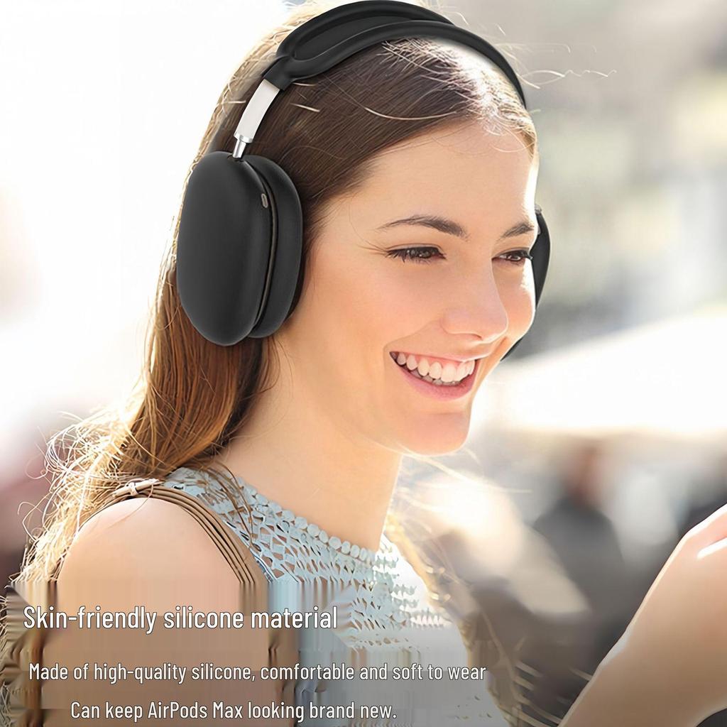 AirPods Max Silicone Protective Case: Soft Headphone Shell for Bluetooth Earphones