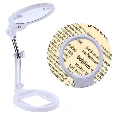 Miflame Faltbare LED Schreibtischlupe Lampe