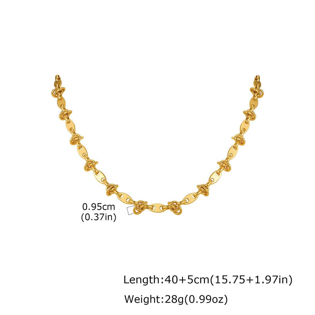 Fashion Jewelry, Stainless Steel Multi-Style Cross Chain Handmade Chain Necklace, Women'S Collarbone Chain 2697