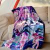1pc Kpop Demon Hunters Blanket, Super Cozy Printed Home Blanket, All-Season Warmth