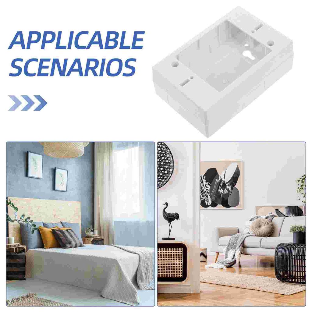 Junction Box Power Strip Flat Socket Single American Style Switch Surface Mount Electrical Outlets