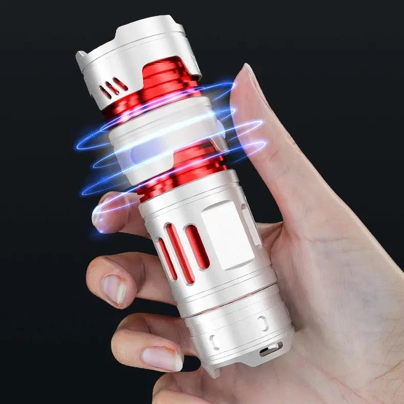 Mini Flashlight Portable TYPE-C Multifunction LED Aluminum Alloy Strong Light IPX45 Lighting Flashlight Camping Outdoor