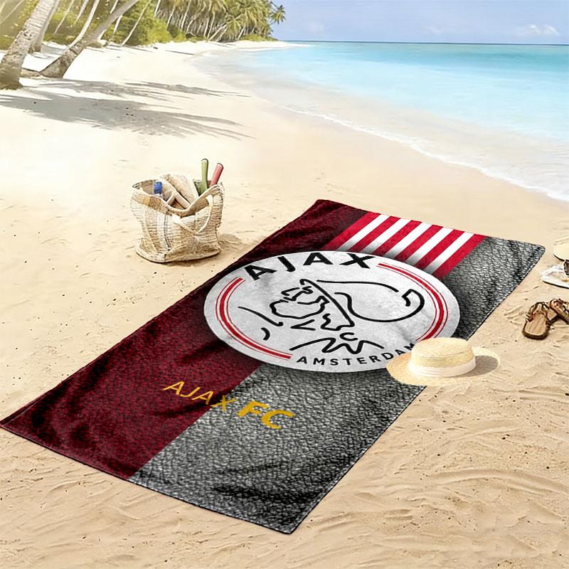 Toalla de Playa con Estampado del AFC Ajax, Toalla Grande Suave de Secado Rápido para Playa, Camping, Natación