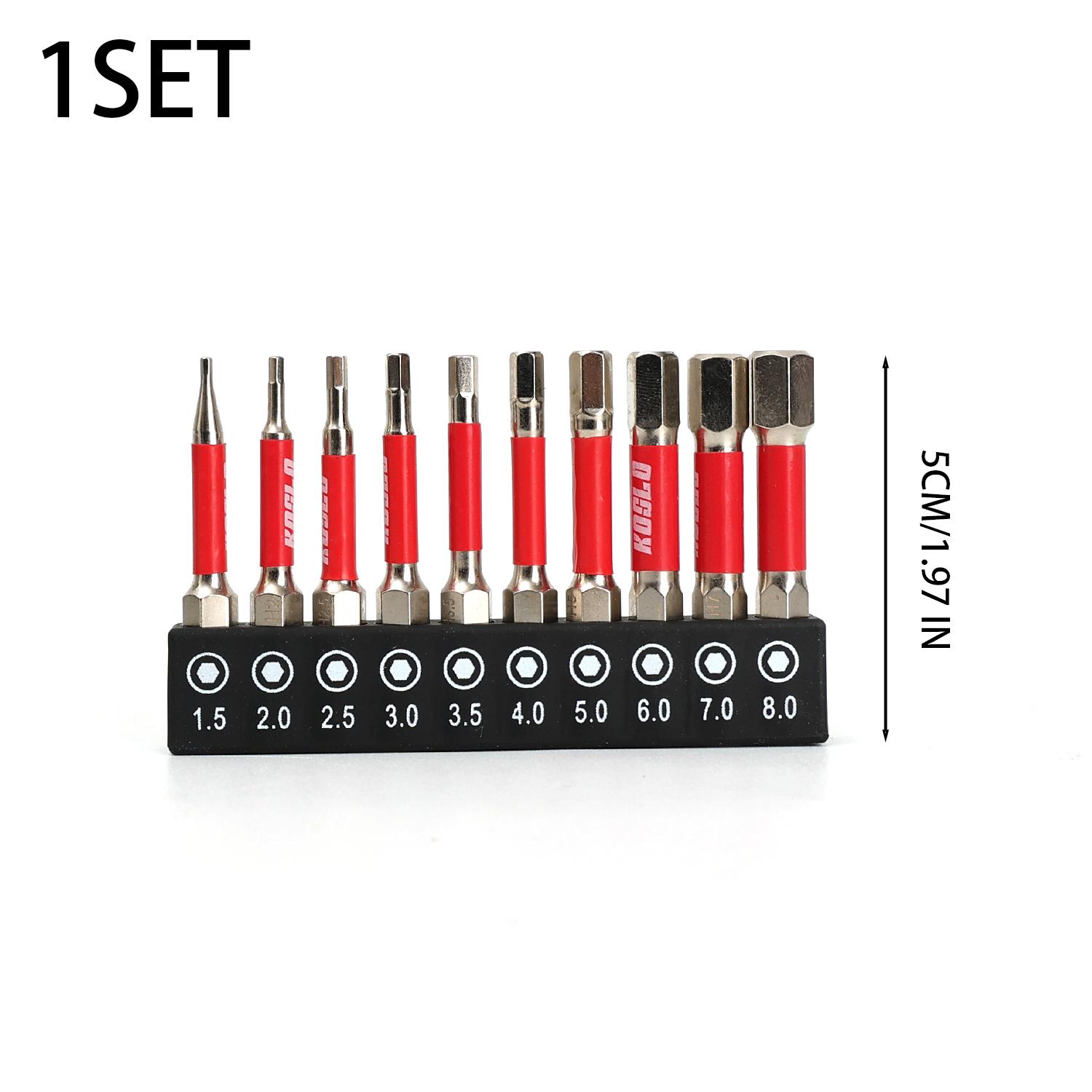 

10pcs 50/100mm Impact Torx Drill Bit S2 Alloy Steel Hex Screwdriver Bits Magnetic Screwdriver Bits Wrench Electric Drill Tools