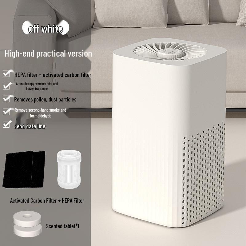 Household Air Purifier with Negative Ion, Baby-Safe, Removes Formaldehyde, Filters Cat Hair and Dust, Eliminates Indoor Smoke Odor.