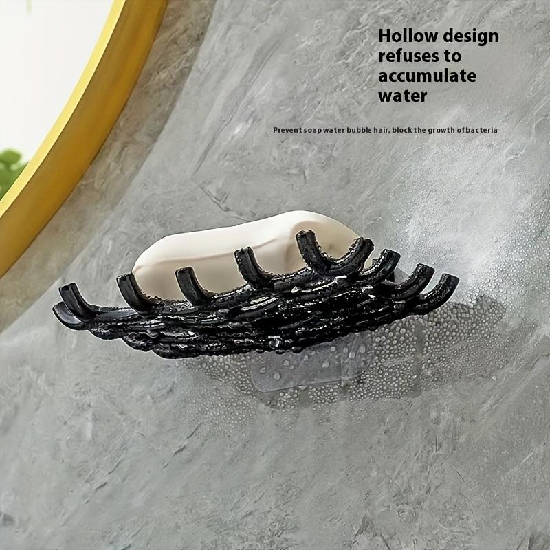 Soap Box Wall Mounted Drainage Shelf For Home Use No Punching High-end Bathroom New Soap Dish Rack Hooks For High-end Bathroom