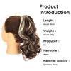 Synthetic Drawstring Ponytail Short Wavy Curly Ponytail Clip In Hair Extensions Natural Looking For Women Daily Use